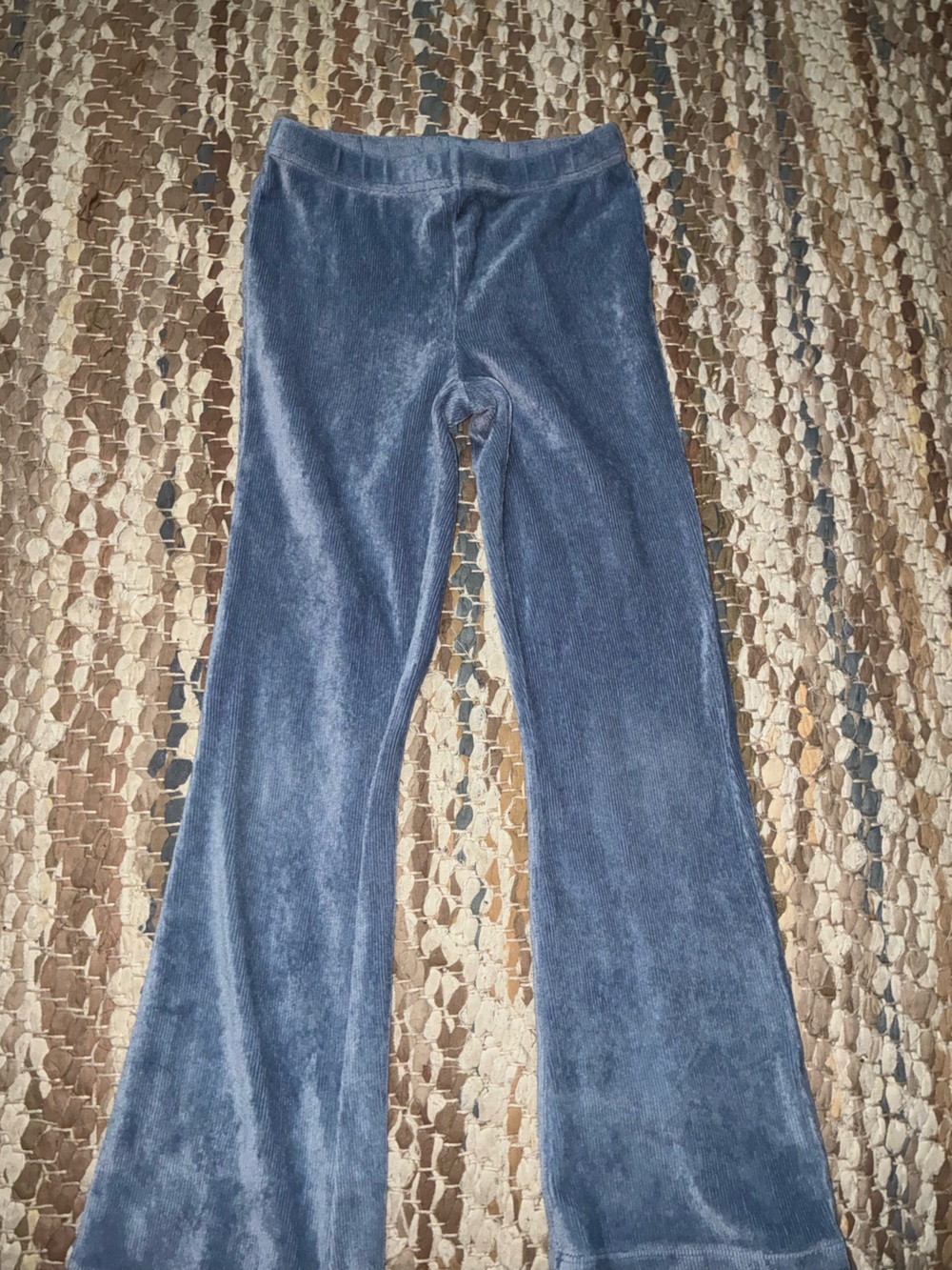 Hanna Andersson Navy Velour Flared Kids Pants